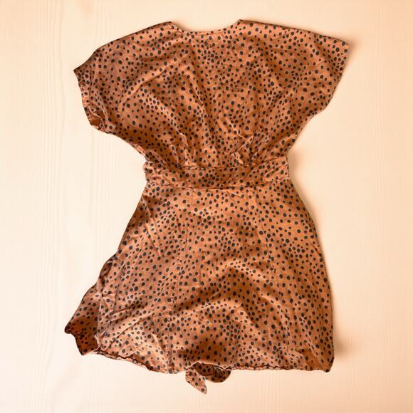 Marine Layer Camila Cheetah Print A-line Minidress Large - Picture 3 of 6